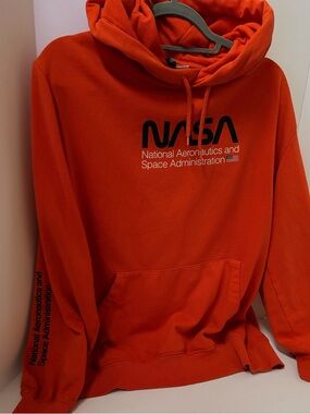 NASA🇺🇸Orange Pullover Hoodie - XL